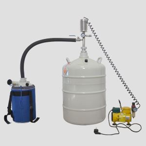 Attachment Of Liquid Nitrogen Container, Pump, Pen
