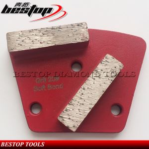 Metal Bond Magnetic Diamond Trapezoid Grinding Plate for Concrete Floor Grinder
