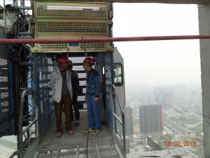 0-54m 1 ton Outdoor Rack Pinion Construction Hoist Elevator Lift