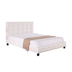 PU Leather Non Storage Bed Frame