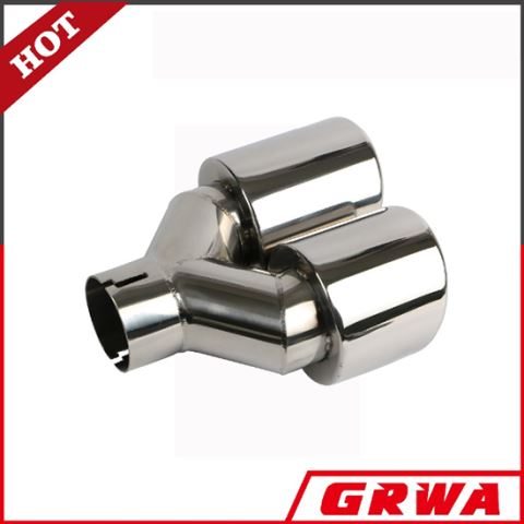 Universal Double End Stainless Steel Car Exhaust Tip Muffler Pipe Tip Exhaust End Tip