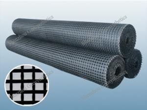 Self-Adhesive Warp Knitted Fiberglass Geogrids with 1m Width