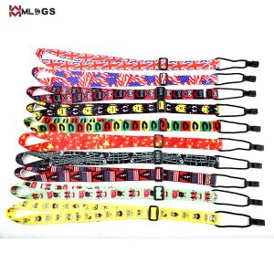 2018 Newest Guitar Strap Of Polyester Printed With Plastic Hook