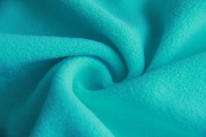 Blue Fleece Fabric Cat Print for Windproof Jacket