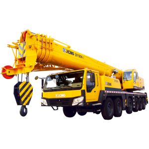 100 Ton 6 Axles Benz Chassis 5 Section Boom Truck Crane