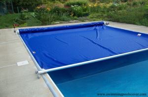 Manual Soft Swimming Pool Covers with Roller Above Ground
