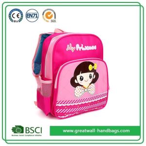 New Cute Princess Print Pink Kids School Bags for Teenage Girls