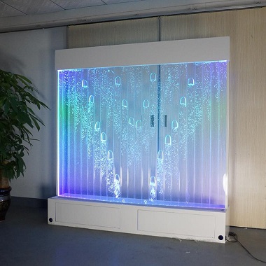 Stainless Steel LED Programing Water Panels Bubble Wall Fountains for Home Office Hotel KTV Bar Garden Club