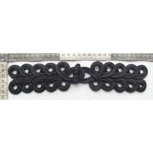 Chinese Knot Button In Black Color