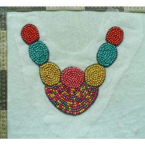 Hand-made Colorful Wood Beads Collar