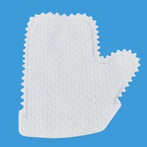 Disposable Spunlace Cleaning Gloves White Non Woven Disposable Hand Gloves