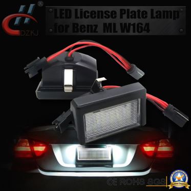 2pcs Canbus ML W164 LED Number Plate Lamp
