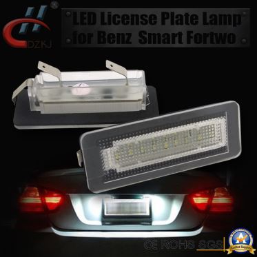 LED License Plate Lamp For Benz Smart Fortwo