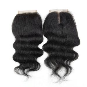 Full Cuticle Swiss Lace Free Part Body Wave Brazilian Virgin Hair Closure with Baby Hair