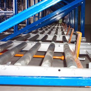 OEM First in First Out Automobile Industrial Warehouse Storage Track Live Pallet Racking