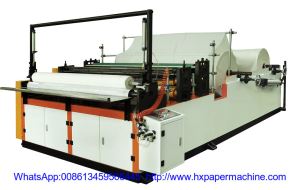 HX-1575F Automatic Embossed Small Bobbin Tissue Slitting Rewinding Maxi Roll Toilet Paper Machine