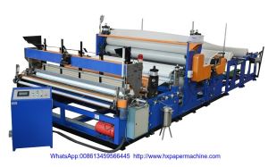 HX-2800B Rewinder Toilet Paper Embossing Equipment Rewinding Gluing Kitchen Towel Tissue Machine