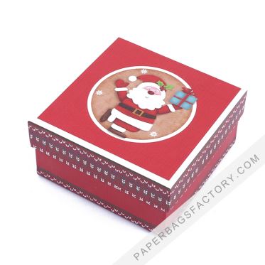 Merry Christmas Promotional Decorative Cardboard Gift Boxes With Lids
