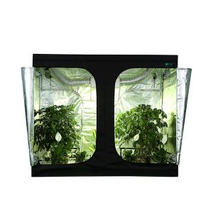 Green Film 100% Top Friendly PEVA Marijuana Led Growth Lights Indoor Hydroponics Grow Tent Ventilation Kit with 600D Fabric/steel/240x120x200cm