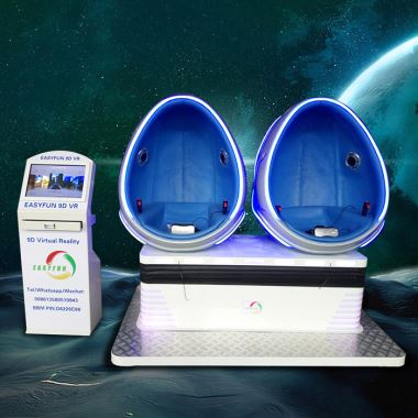 Good Investment Virtual Reality Experience Luxurious 2 Egg Seats 9D VR Cinema with 360 Degree Movies