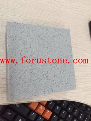 Pure Light Gray Artificial Stone Marble With Sink For Table Countertop Design