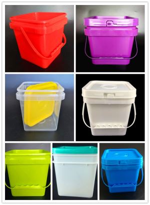 2l Square Plastic Bucket With Different Color