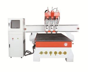 Multi-head Pneumatic Engraving Machine with Automatic Tool Changer for Wood