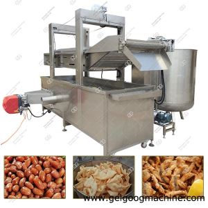 Continuous Peanut Fryer|Pork Skin Frying Machine