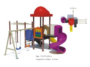 Middle Size Children Playground Equipment Sets Backyard Playsets in Preschool and Park