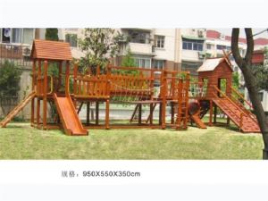 Competitive Price 2017 Latest Children Wooden Outdoor Playground Equipment for Schools