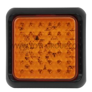 4'' LED Red Truck Square Tail Light
