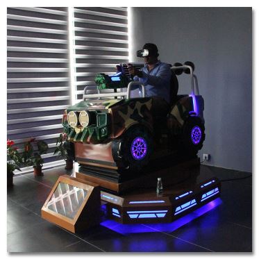 Virtual Reality Simulation Rides Tank VR Airplane Simulator Chair