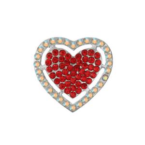 Crystal Heart Buttons