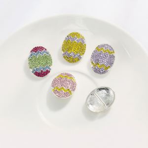 Easter Egg Rhinestone Buttons