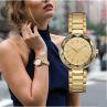 2017 New Fashion Japan Movement Quartz Gold Women's Stainless Steel Watches