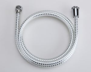 Nice PVC Silver White Shower Hose 1.5m for Flexible Handheld Shower