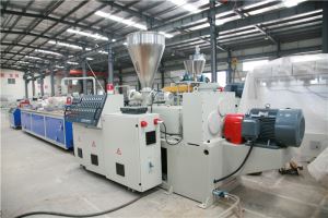 WPC Conical Twin Screw Extrusion Line(Two Step)