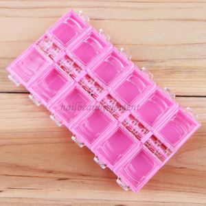 12 Grids Nails Art Storage Box Empty Container For Gems Jewelry Decoration Container Glitter Manicure Tools (C24)