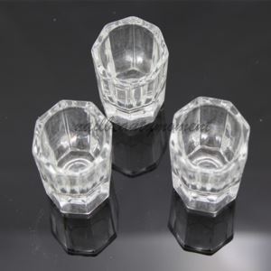1PCS Glass Dappen Dish Nail Art Acrylic Liquid Holder Container Crystal Tint Bowl Nail Art Tools (C14)