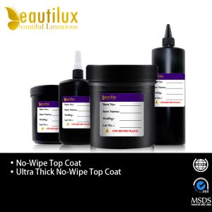 High Quality No-wipe Long Lasting UV Gel Polish Top Coat Non-cleaning Finish Gel