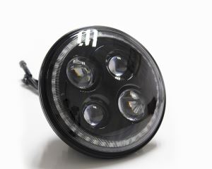 APP Enable Color Changing Music Sync Strobe LED Halo Headlights for Jeep Wrangler