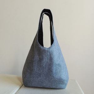 Design Fall Winter Spring Wool Felt Women's Hobo Tote Bags