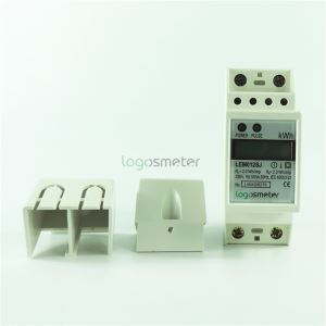 2P LCD Display DIN RAIL Single Phase Electrical Energy Meter