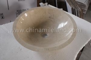 Crema Marfil Marble Sink