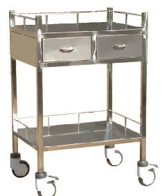 Plastic Medical Movable Crash Endoscopy Equipment Drawer Trolley Patient Treatment Hospital Emergency Cart for Sale