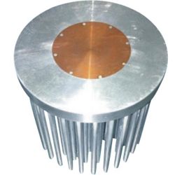 Copper Mining Lamp Cold Forging Pin Heat Sink Embedded In Round Aluminum Bar Heat Sink