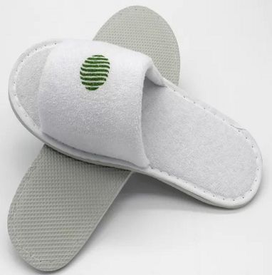 Disposable Hotel Slippers Open Toe Terry Cloth Hotel and Spa Slippers