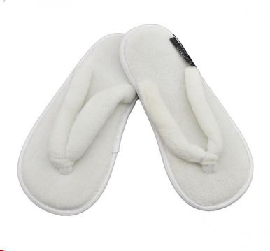 Spa Slippers with Logo Spa Terry Cloth Flip Flop Slippers