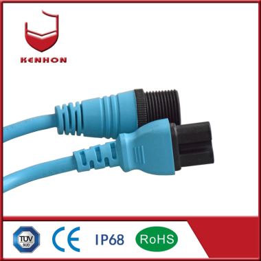 M27 IP68 3wire and 3 Pin Waterproof Quick Disconnect Connectors for Outdoor Support Free Samples