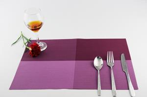 Four ColorTable Placemat New Designs 2x1 PVC Stripe Type Placemat for Dinner